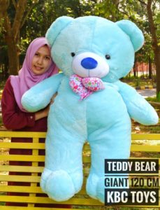 Boneka Teddy Bear Giant Biru Super Jumbo