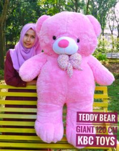 Boneka Teddy Bear Giant Pink Super Jumbo