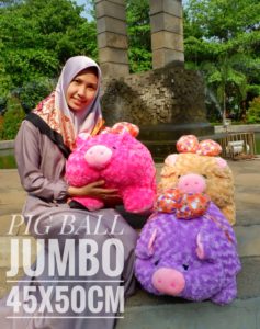 grosir boneka pig ball jumbo