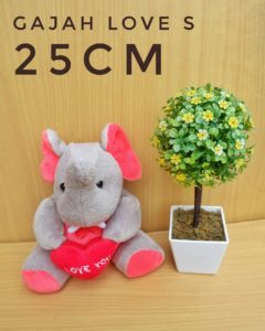 Grosir-Boneka-Gajah-Love-S-Polos