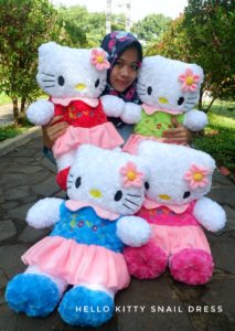 Grosir Boneka Hello kitty dress snail xl