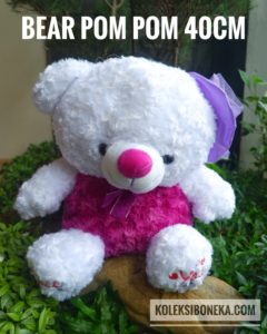 Teddy-Bear-Pom-Pom-Snail
