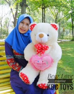 Grosir-Boneka-Teddy-Bear-Print-Love-XL-Krem