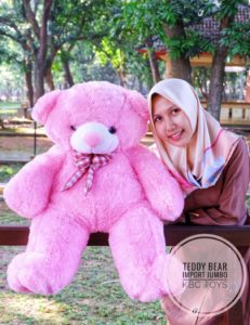 Boneka-Bear-Import-Jumbo-Pink