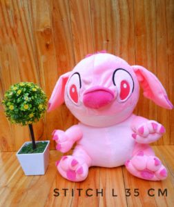 Boneka Stitch L Pink