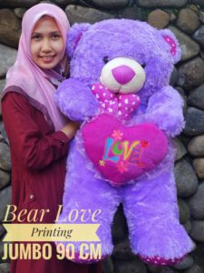 grosir-boneka-teddybear-love-printing-jumbo-ungu