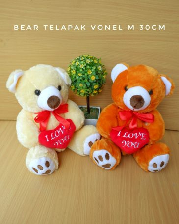 BONEKA TEDDY BEAR TELAPAK VONEL M