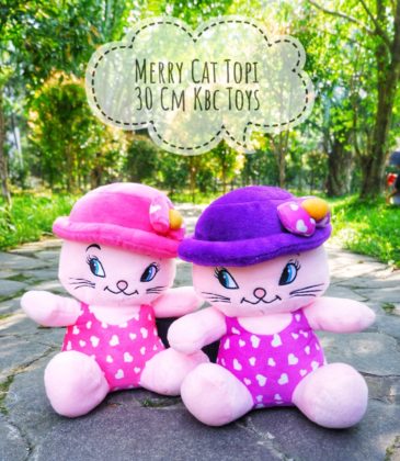 Boneka Merry Cat Topi