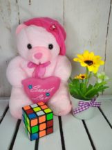 Boneka Teddy Bear Topi Vonel M