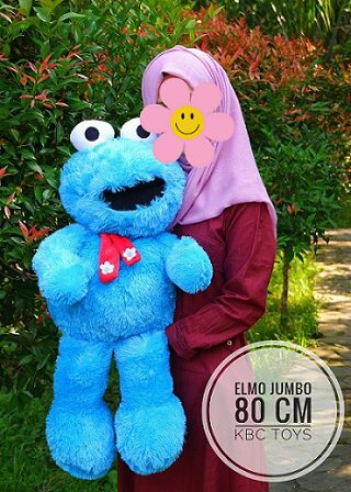 Boneka Elmo Biru